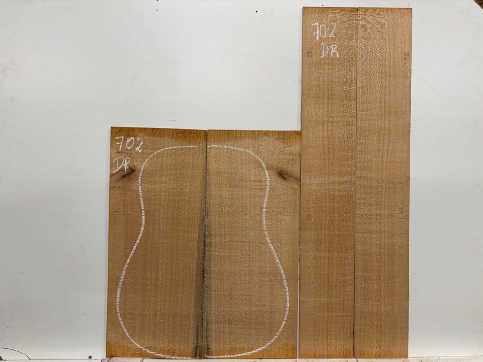 Lacewood Dreadnought Guitar Back & Side Set #702