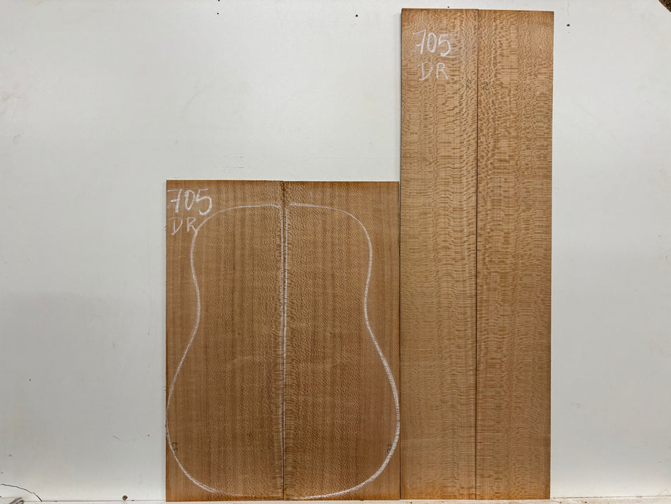 Lacewood Dreadnought Guitar Back & Side Set #705