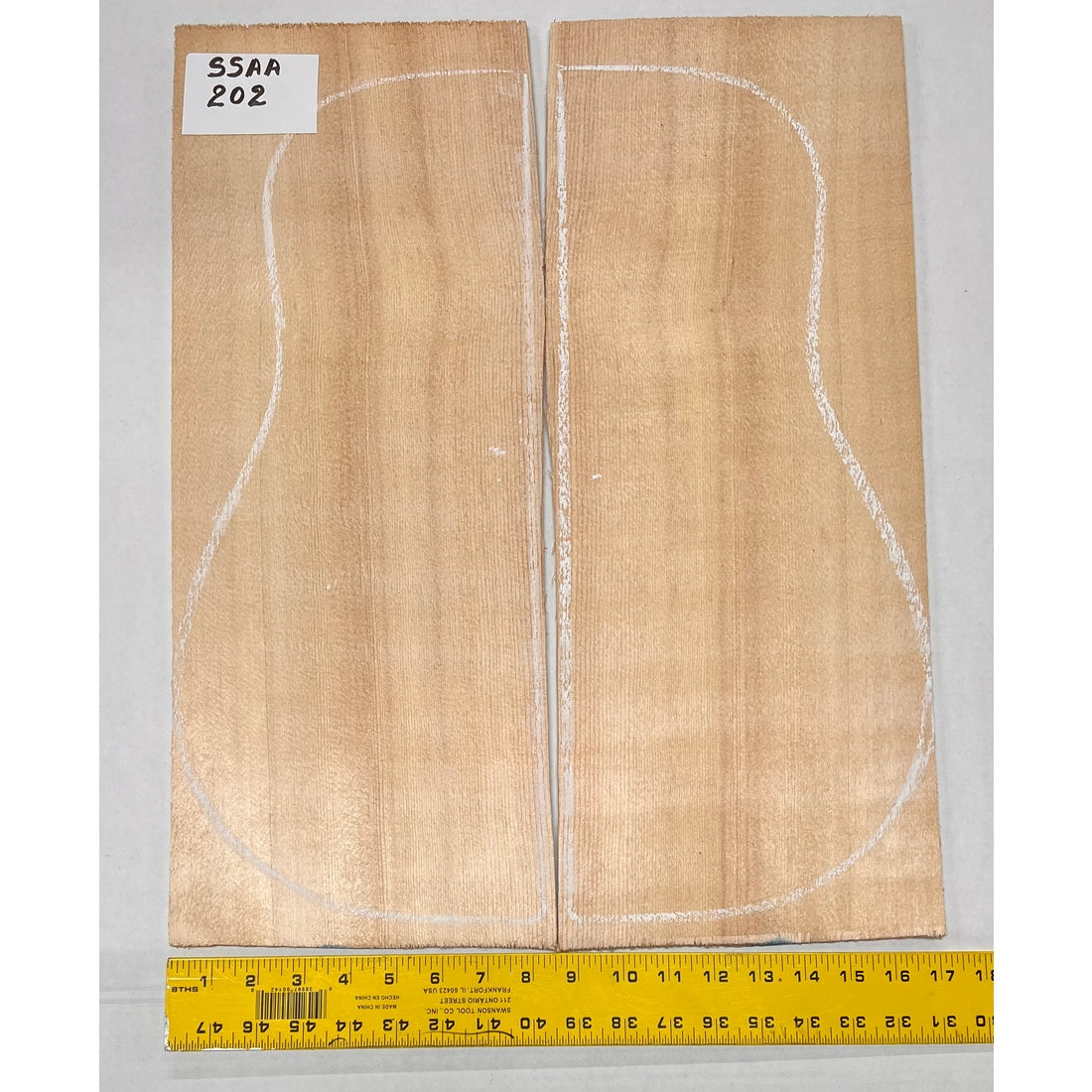 Sitka Spruce Dreadnought Guitar Wood Tops Bookmatched SS AA #202 - Exotic Wood Zone - Buy online Across USA 