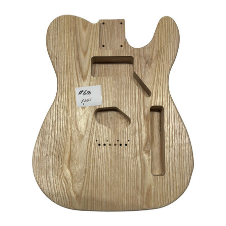 TL-Style White Ash Unfinished Fender Guitar Body #626 - Exotic Wood Zone