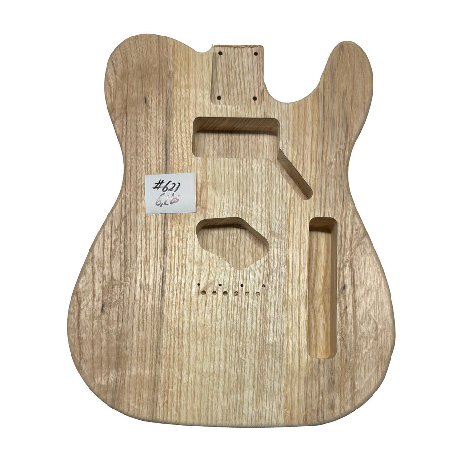 TL-Style White Ash Unfinished Fender Guitar Body #627 - Exotic Wood Zone