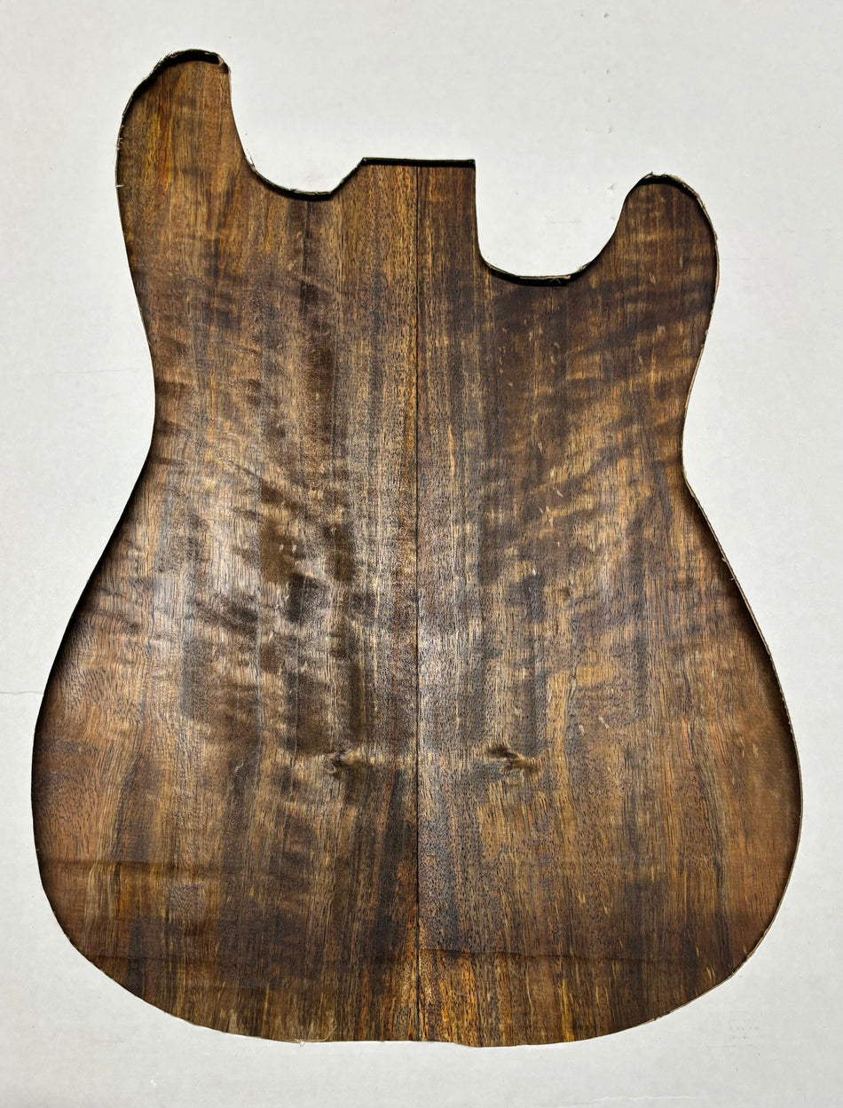 Chocolate Flame Mango Guitar Drop Top - 22" x 7-1/4" x 1/4" #136