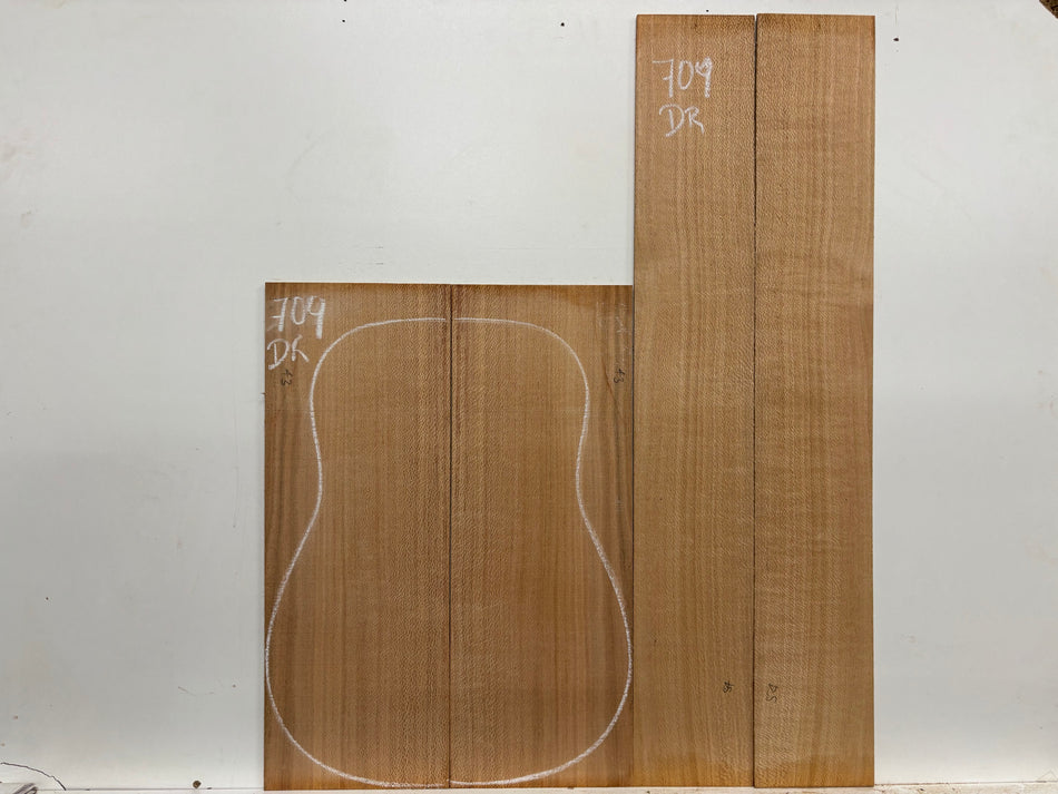 Lacewood Dreadnought Guitar Back & Side Set #709