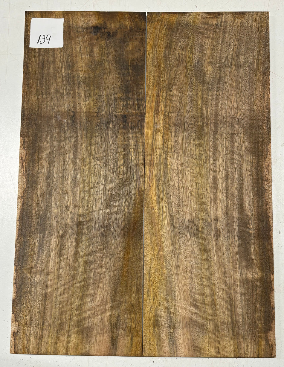Tapa abatible de guitarra de tamarindo rojo jaspeado de 22" x 7-3/8" x 3/8" #921