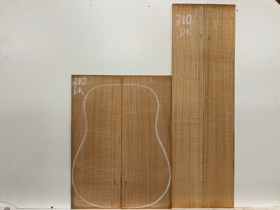 Lacewood Dreadnought Guitar Back & Side Set #710