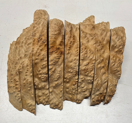 Box of Australian Brown Mallee Burl Cutoffs - Bookmatched Pieces - Exotic Wood Zone