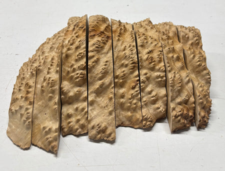 Box of Australian Brown Mallee Burl Cutoffs - Bookmatched Pieces - Exotic Wood Zone