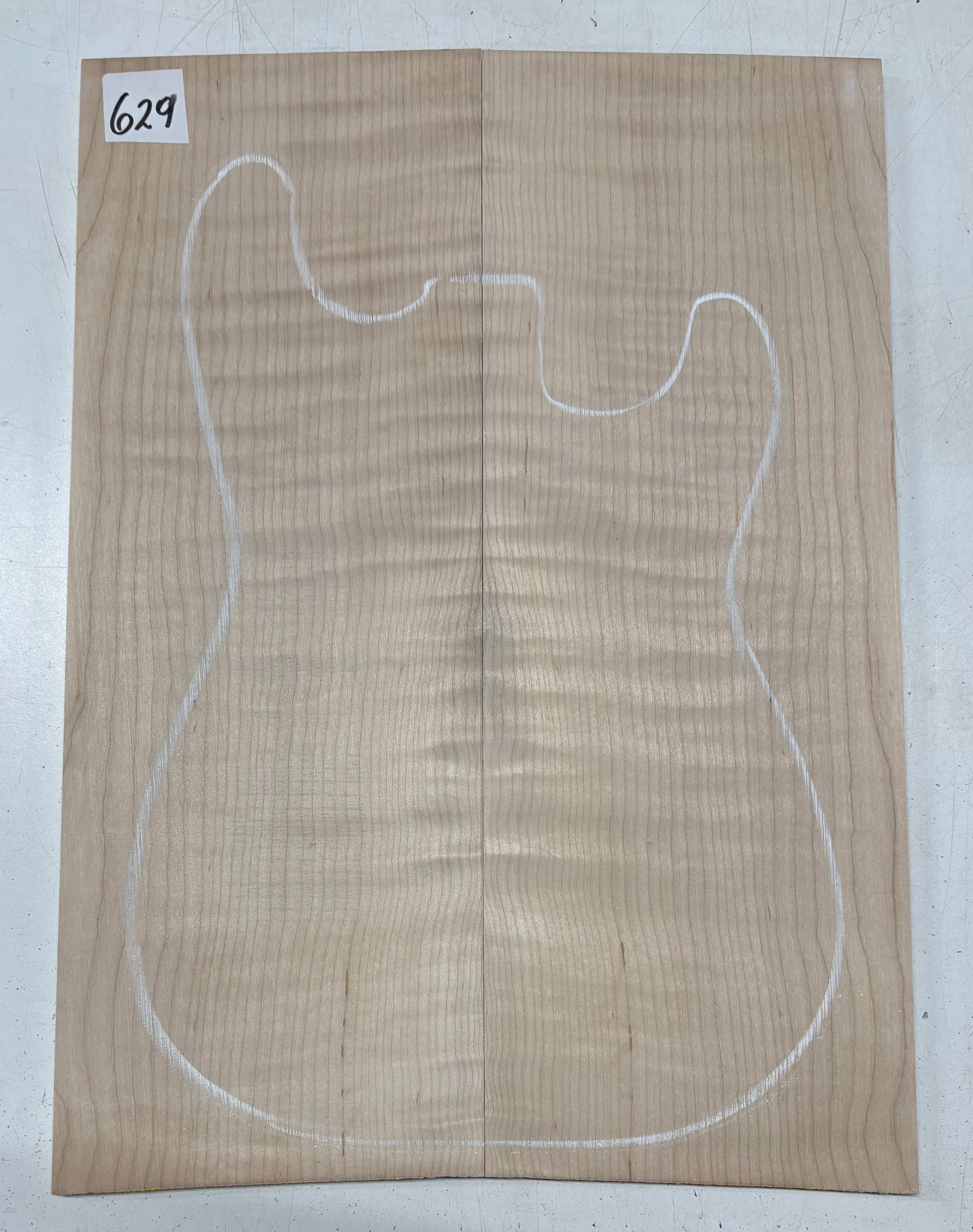 Flame Hard Maple Guitar Drop Top AAAA Grade - 21