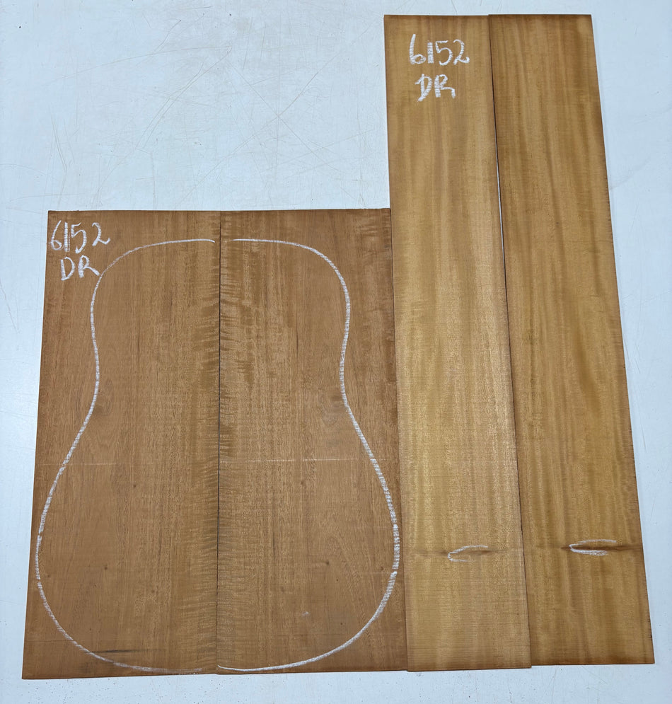 Flame Mahogany Dreadnought  Back And Side Set #6152