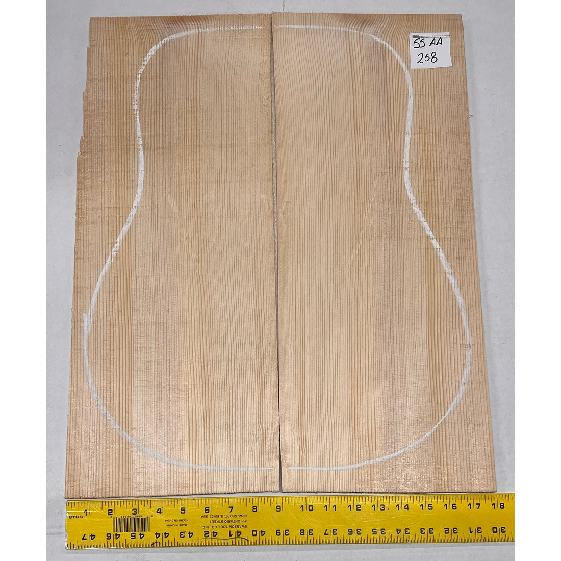 Sitka Spruce Classical Guitar Wood Tops Bookmatched SS AA #258 - Exotic Wood Zone - Buy online Across USA 