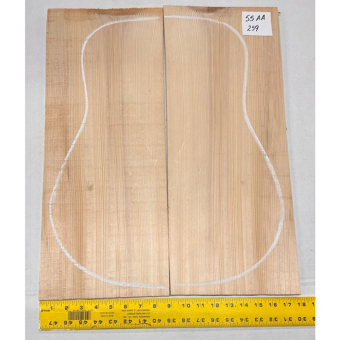 Sitka Spruce Classical Guitar Wood Tops Bookmatched SS AA #259 - Exotic Wood Zone - Buy online Across USA 