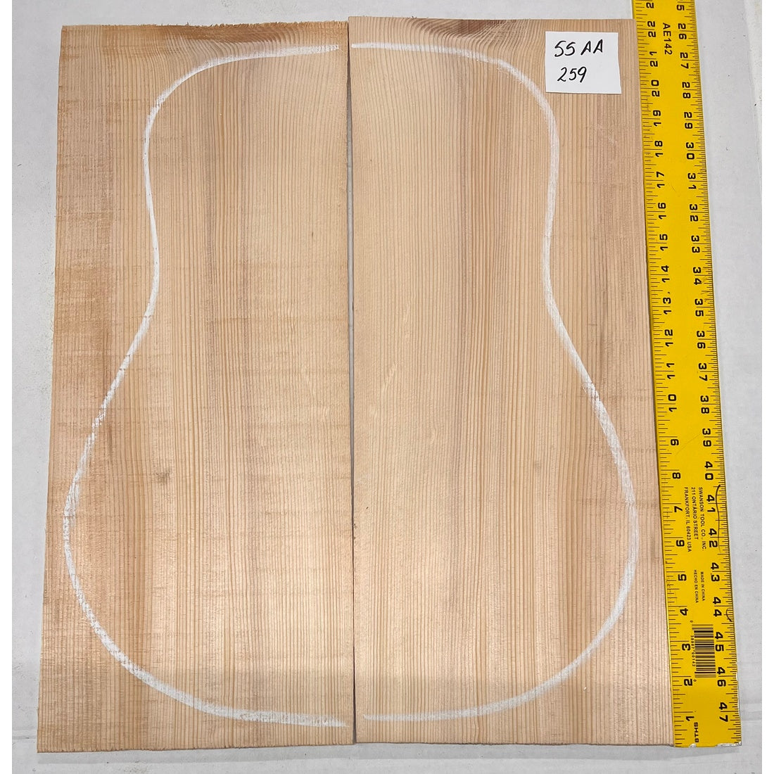 Sitka Spruce Classical Guitar Wood Tops Bookmatched SS AA #259 - Exotic Wood Zone - Buy online Across USA 