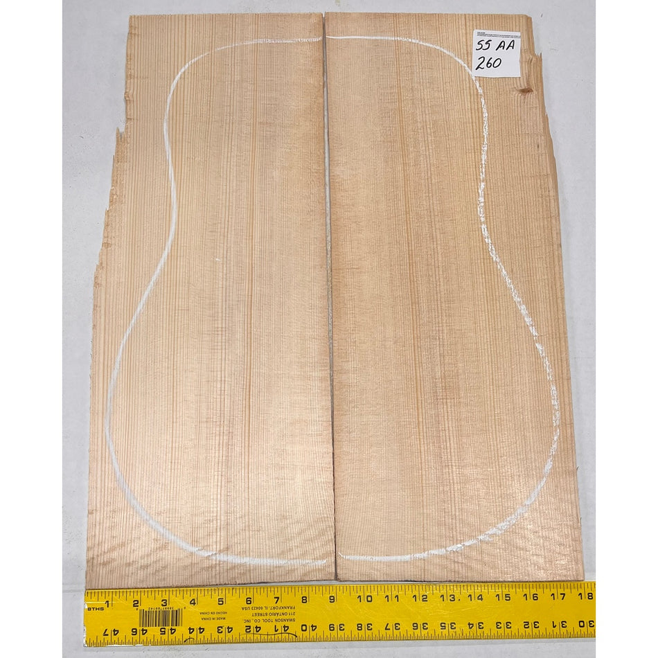 Sitka Spruce Classical Guitar Wood Tops Bookmatched SS AA #260 - Exotic Wood Zone - Buy online Across USA 