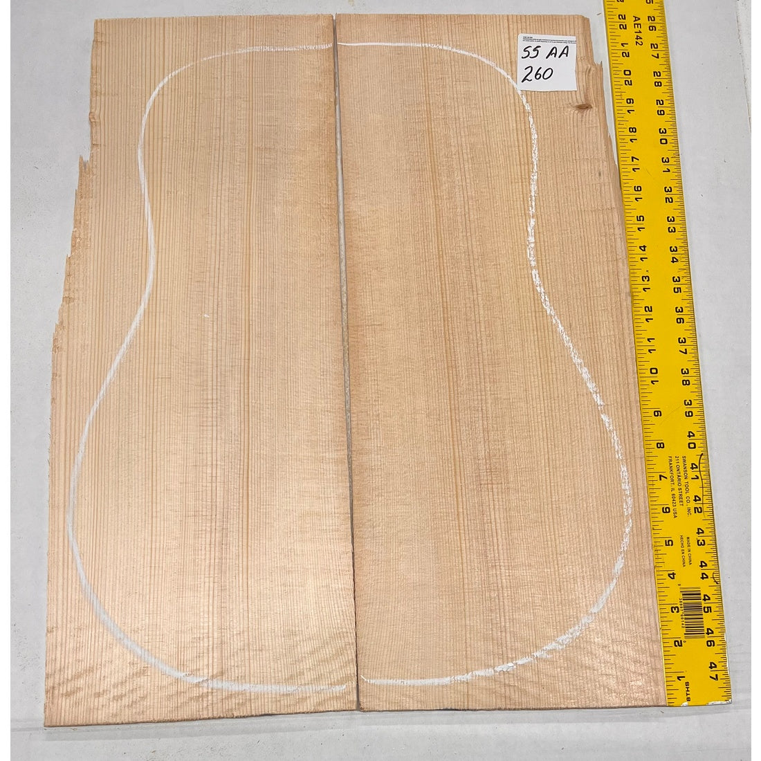 Sitka Spruce Classical Guitar Wood Tops Bookmatched SS AA #260 - Exotic Wood Zone - Buy online Across USA 