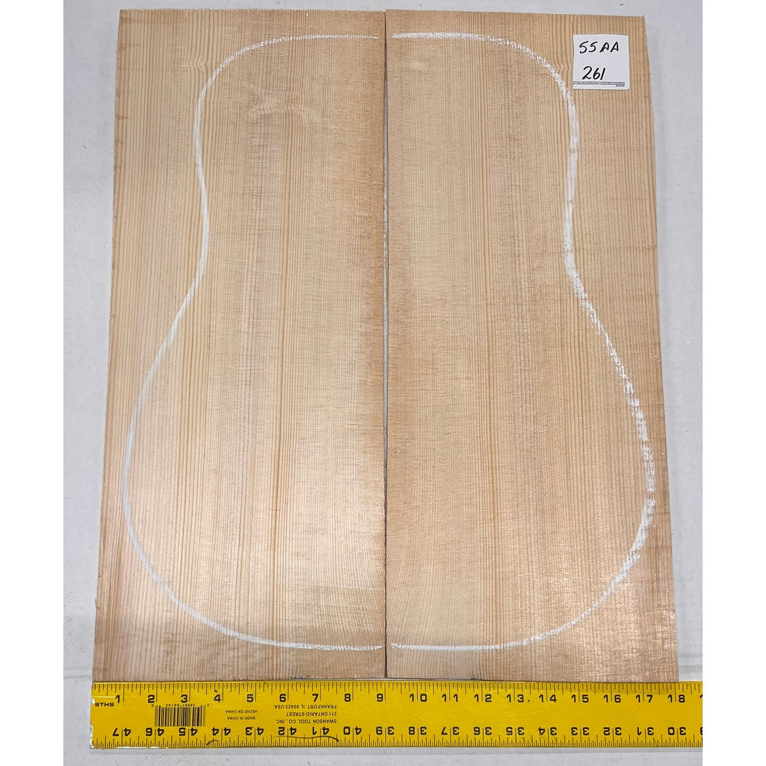 Sitka Spruce Classical Guitar Wood Tops Bookmatched SS AA #261 - Exotic Wood Zone - Buy online Across USA 