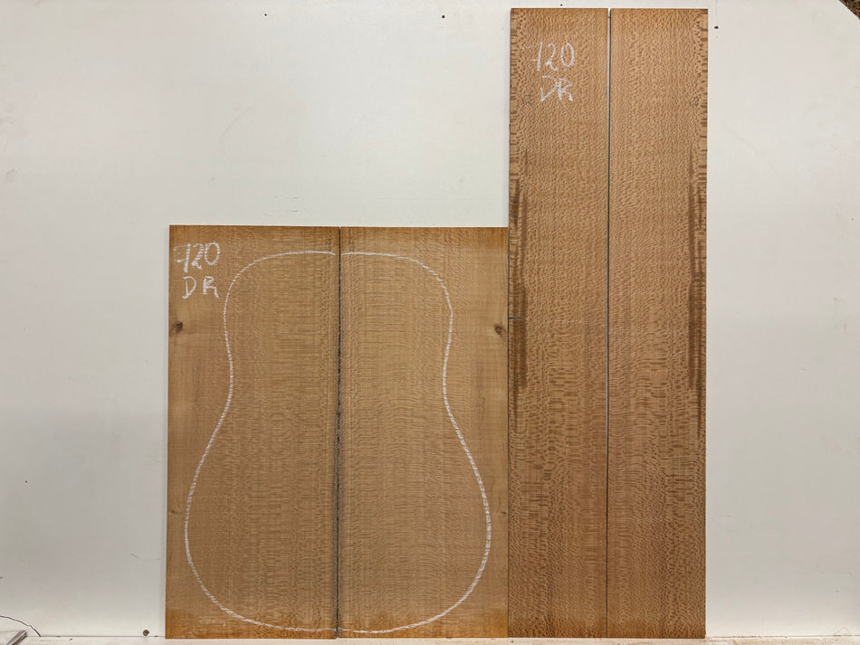 Lacewood Dreadnought Guitar Back & Side Set #720