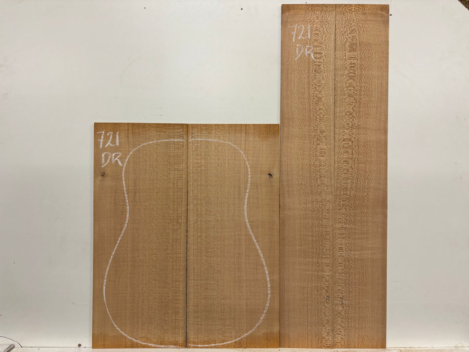 Lacewood Dreadnought Guitar Back & Side Set #721