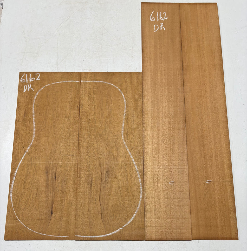 Flame Mahogany Dreadnought Back And Side Set #6162