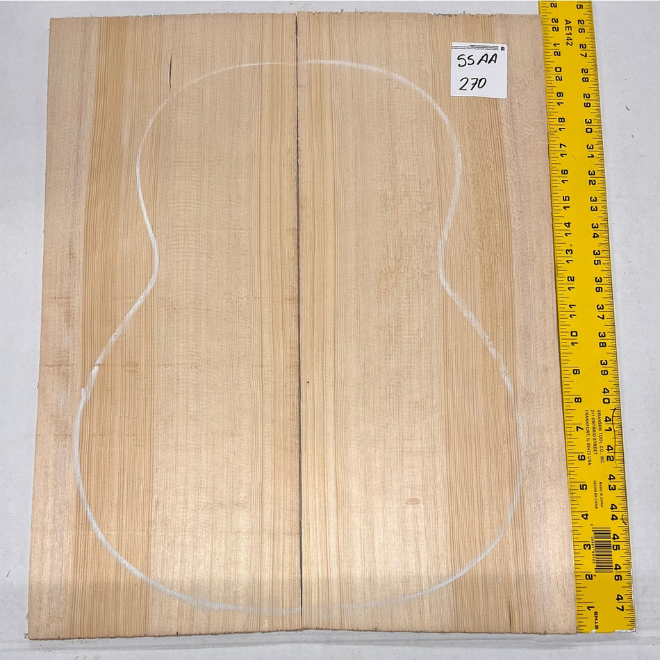 Sitka Spruce Classical Guitar Wood Tops Bookmatched SS AA #270 - Exotic Wood Zone - Buy online Across USA 