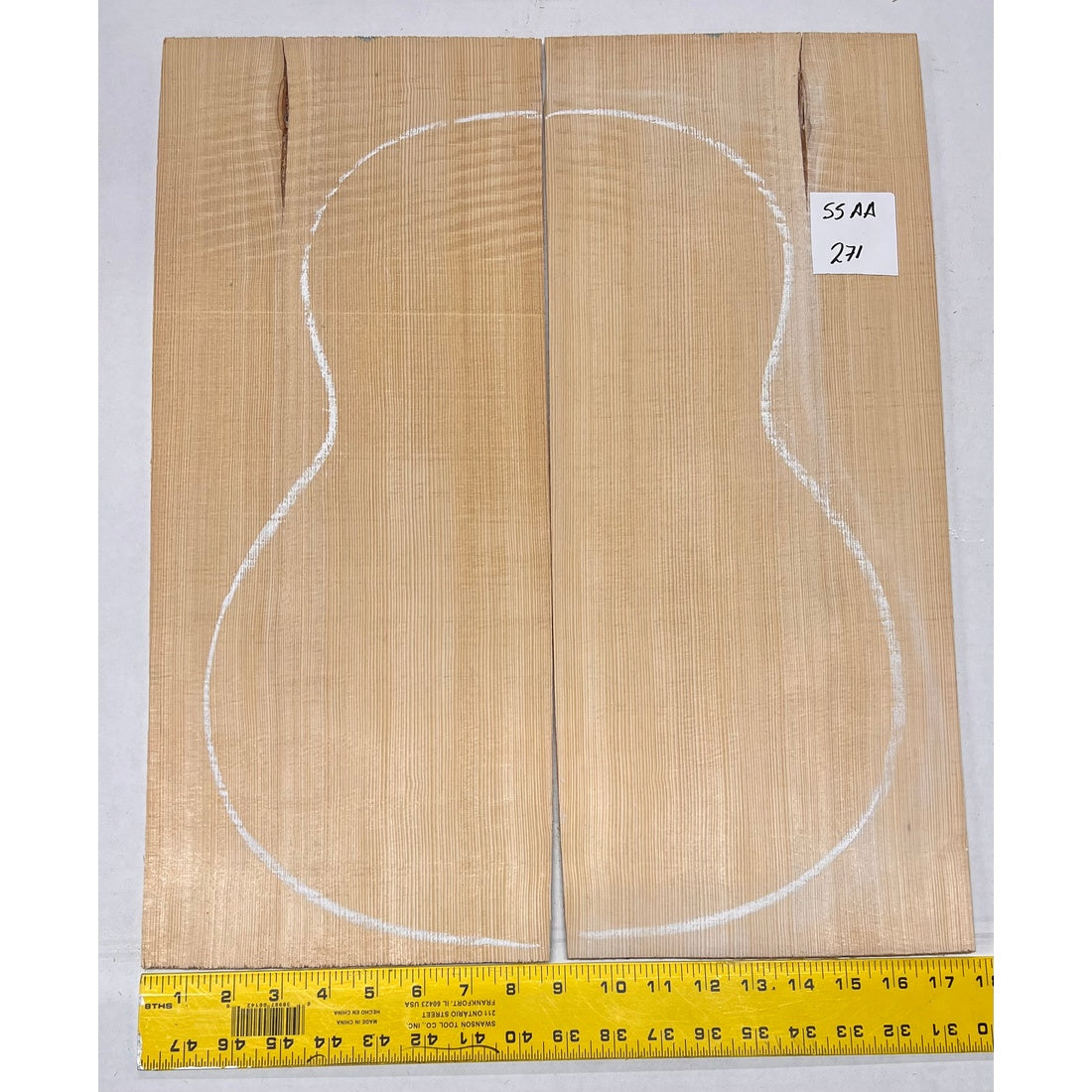 Sitka Spruce Classical Guitar Wood Tops Bookmatched SS AA #271 - Exotic Wood Zone - Buy online Across USA 