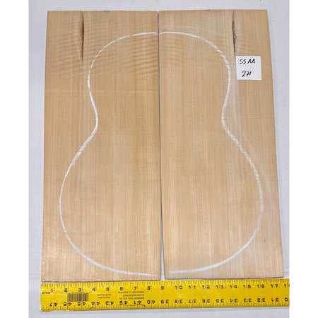 Sitka Spruce Classical Guitar Wood Tops Bookmatched SS AA #271 - Exotic Wood Zone - Buy online Across USA 