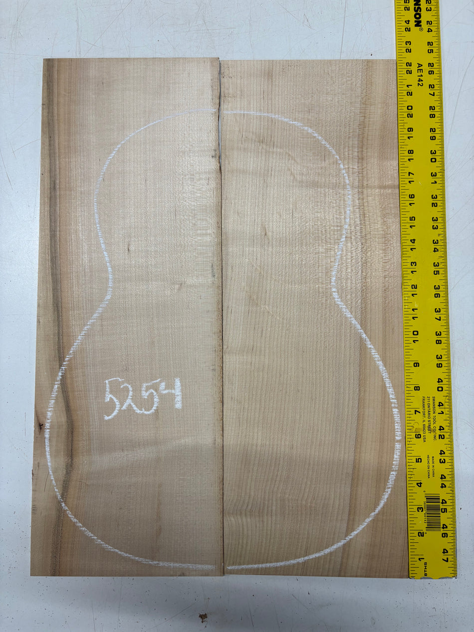 Hard Maple Guitar Back Classical (Unmatched)  22"x7-3/4"x1/8" #5254