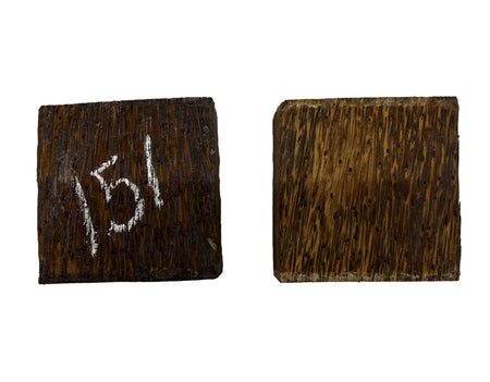 Pack of 2, Black Palm Hardwood Bowl Turning Wood Blanks 4"x4"x2" #151 - Exotic Wood Zone - Buy online Across USA 