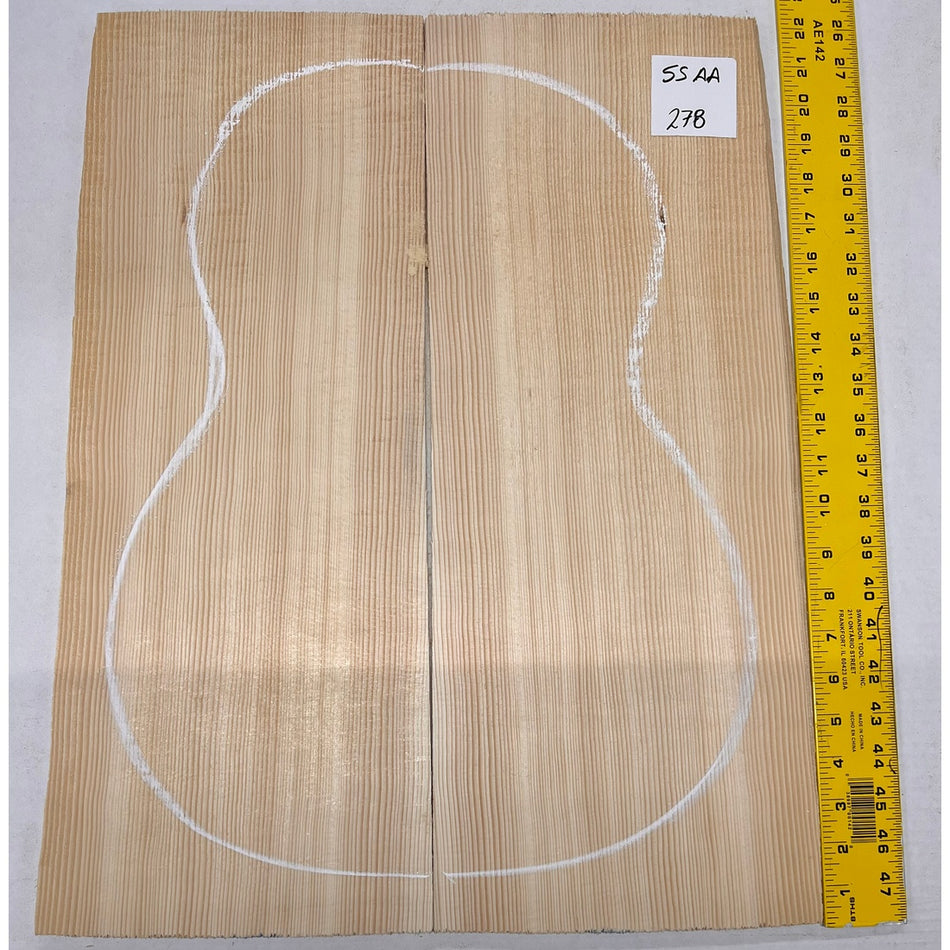 Sitka Spruce Classical Guitar Wood Tops Bookmatched SS AA #278 - Exotic Wood Zone - Buy online Across USA 