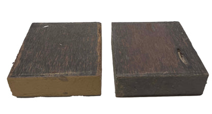 Pack of 2, Black Palm Hardwood Bowl Turning Wood Blanks 6&quot;x6&quot;x2&quot; 