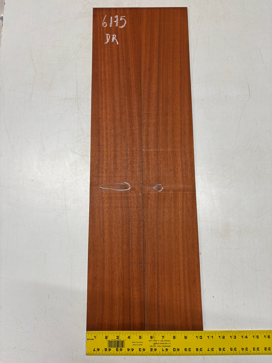 Padauk Dreadnought Guitar Side Set 33"x5-1/8"x3/16" #6175