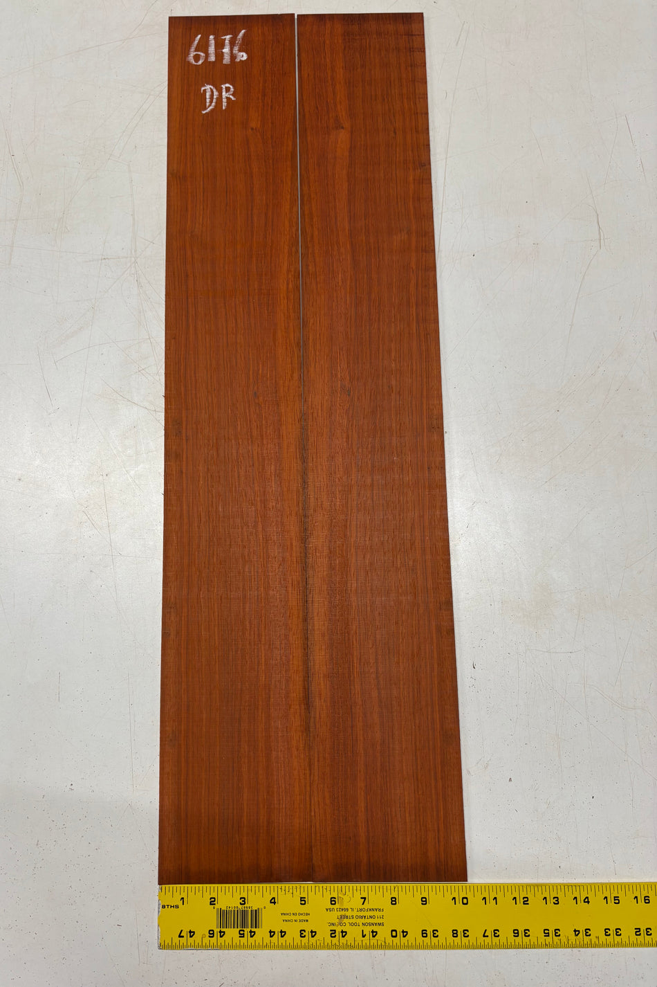 Padauk Dreadnought Guitar Side Set 33"x5-1/8"x3/16" #6176