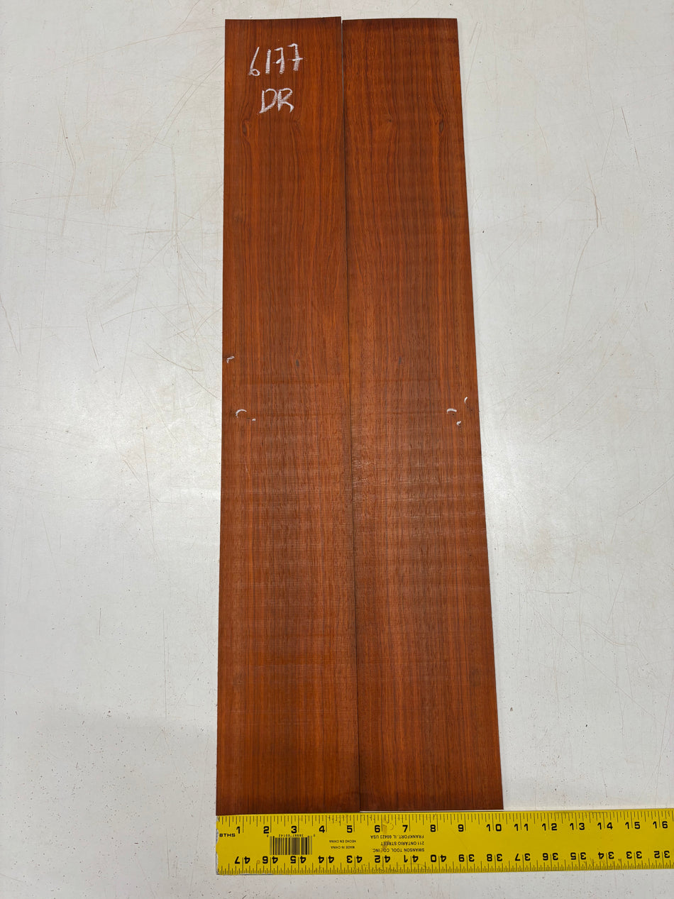 Padauk Dreadnought Guitar Side Set 33"x5-1/8"x3/16" #6177