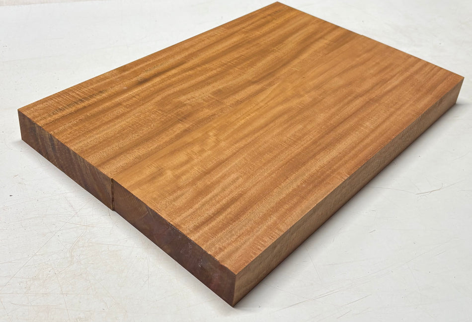 Flame Mahogany Guitar Body Blank - 22" x 15" x 1-7/8" (2 Pcs Glued) #102