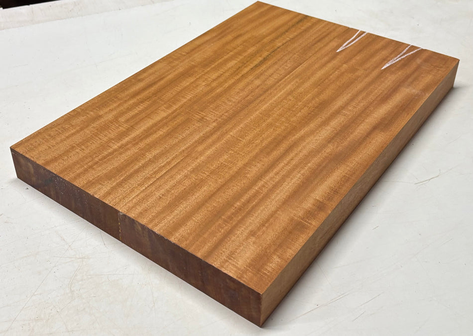 Flame Mahogany Guitar Body Blank - 22" x 14-7/8" x 1-7/8" (2 Pcs Glued) #103