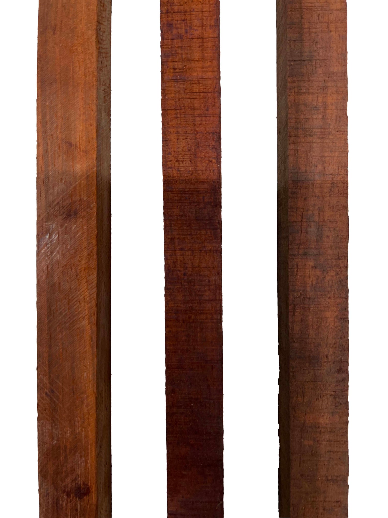 Pack of 3, African Padauk Turning Square Wood Blank 12&quot; x 1&quot; x 1&quot; 