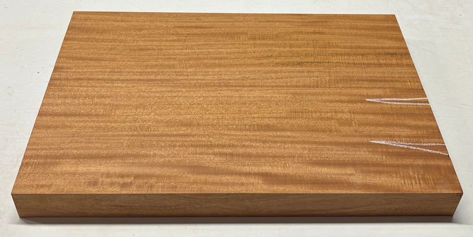 Flame Mahogany Guitar Body Blank - 22" x 14-7/8" x 1-7/8" (2 Pcs Glued) #103