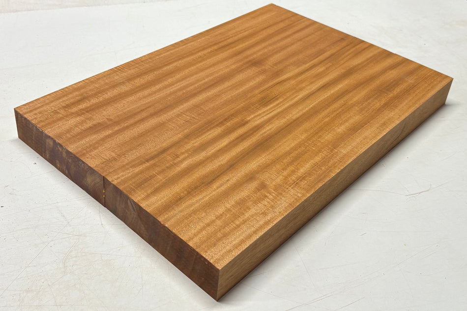 Flame Mahogany Guitar Body Blank - 22" x 15" x 1-7/8" (2 Pcs Glued) #104