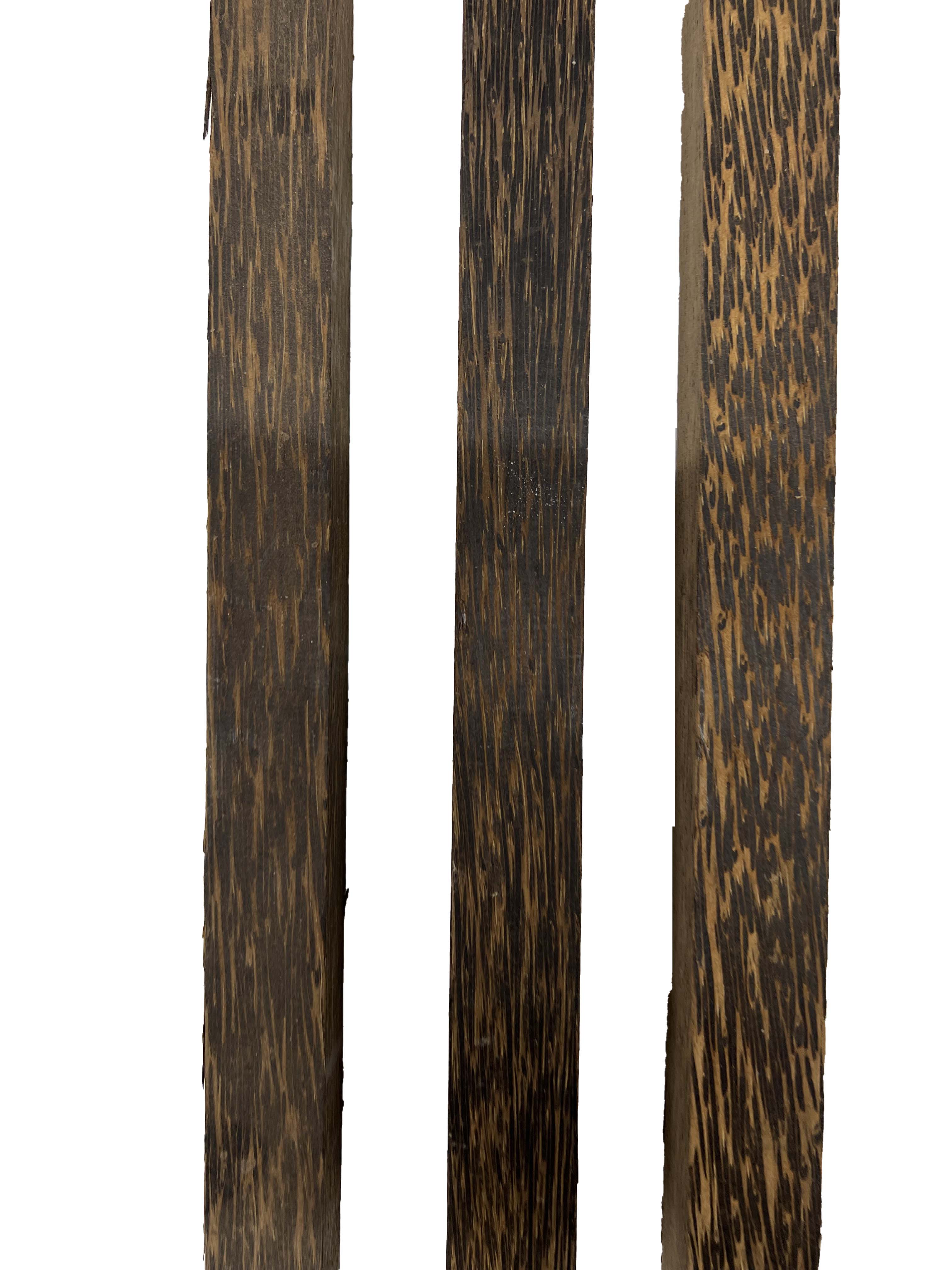 Pack Of 3, Black Palm Hardwood Turning Wood Blanks 18"x1"x1" #166 - Exotic Wood Zone - Buy online Across USA 