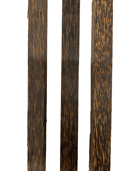 Pack Of 3, Black Palm Hardwood Turning Wood Blanks 18"x1"x1" #166 - Exotic Wood Zone - Buy online Across USA 