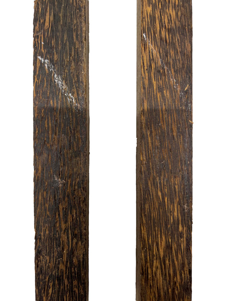 Pack Of 2, Black Palm Hardwood Turning Wood Blanks 25"x1-1/2"x1-1/2" #167 - Exotic Wood Zone - Buy online Across USA 