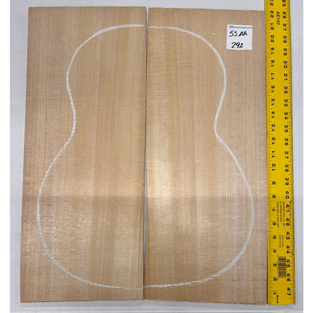 Sitka Spruce Classical Guitar Wood Tops Bookmatched SS AA #292 - Exotic Wood Zone - Buy online Across USA 