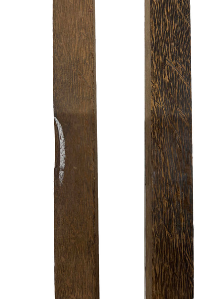 Pack Of 2, Black Palm Hardwood Turning Wood Blanks 18"x1-1/2"x1-1/2" #169 - Exotic Wood Zone - Buy online Across USA 