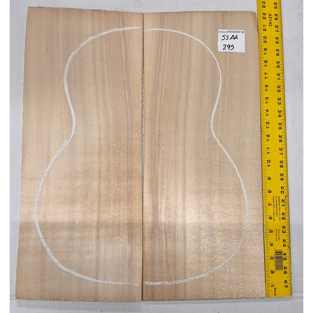 Sitka Spruce Classical Guitar Wood Tops Bookmatched SS AA #295 - Exotic Wood Zone - Buy online Across USA 