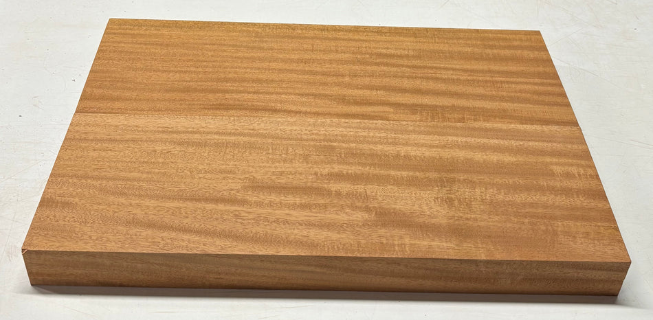 Flame Mahogany Guitar Body Blank - 22" x 14-7/8" x 1-7/8" (2 Pcs Glued) #106