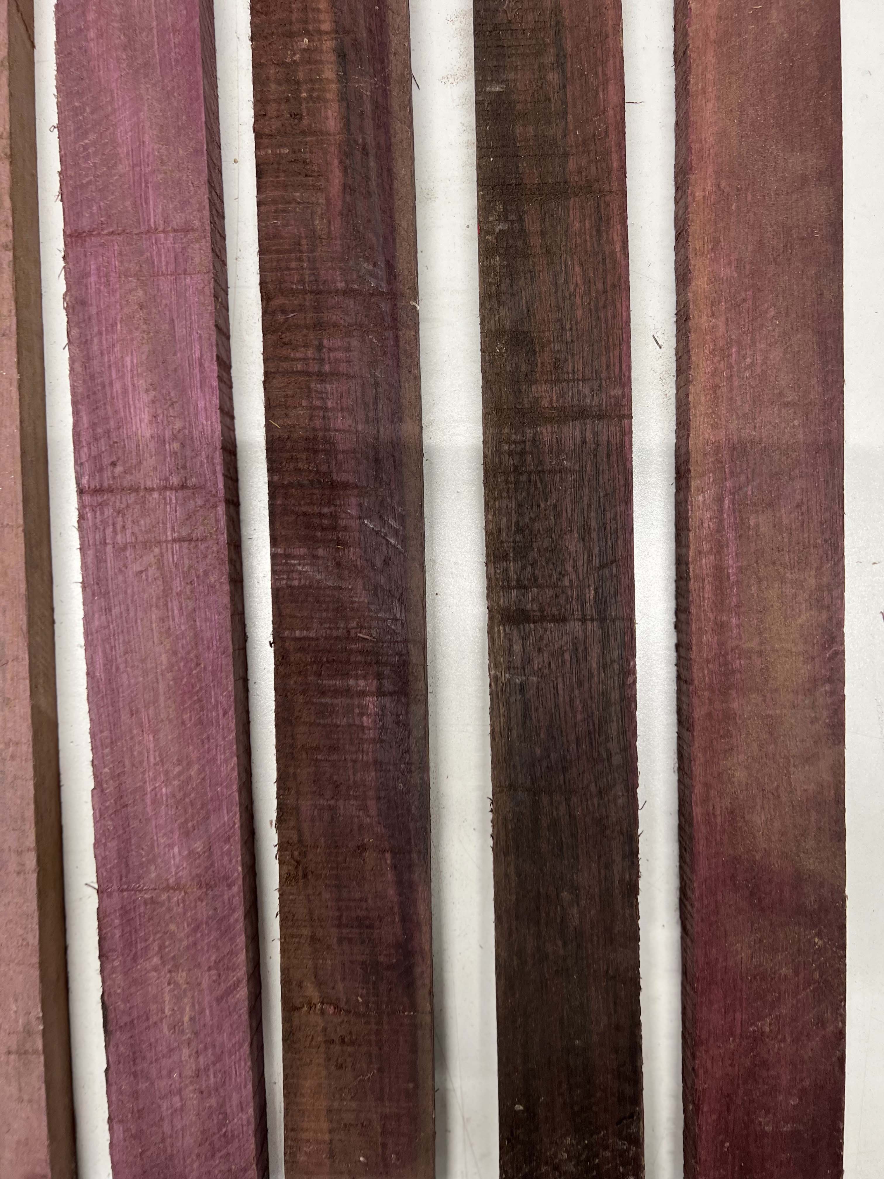 Pack Of 5, Purpleheart Thin Stock Three Dimensional Lumber Wood Blank 18"x2"x3/4" #170 - Exotic Wood Zone - Buy online Across USA 