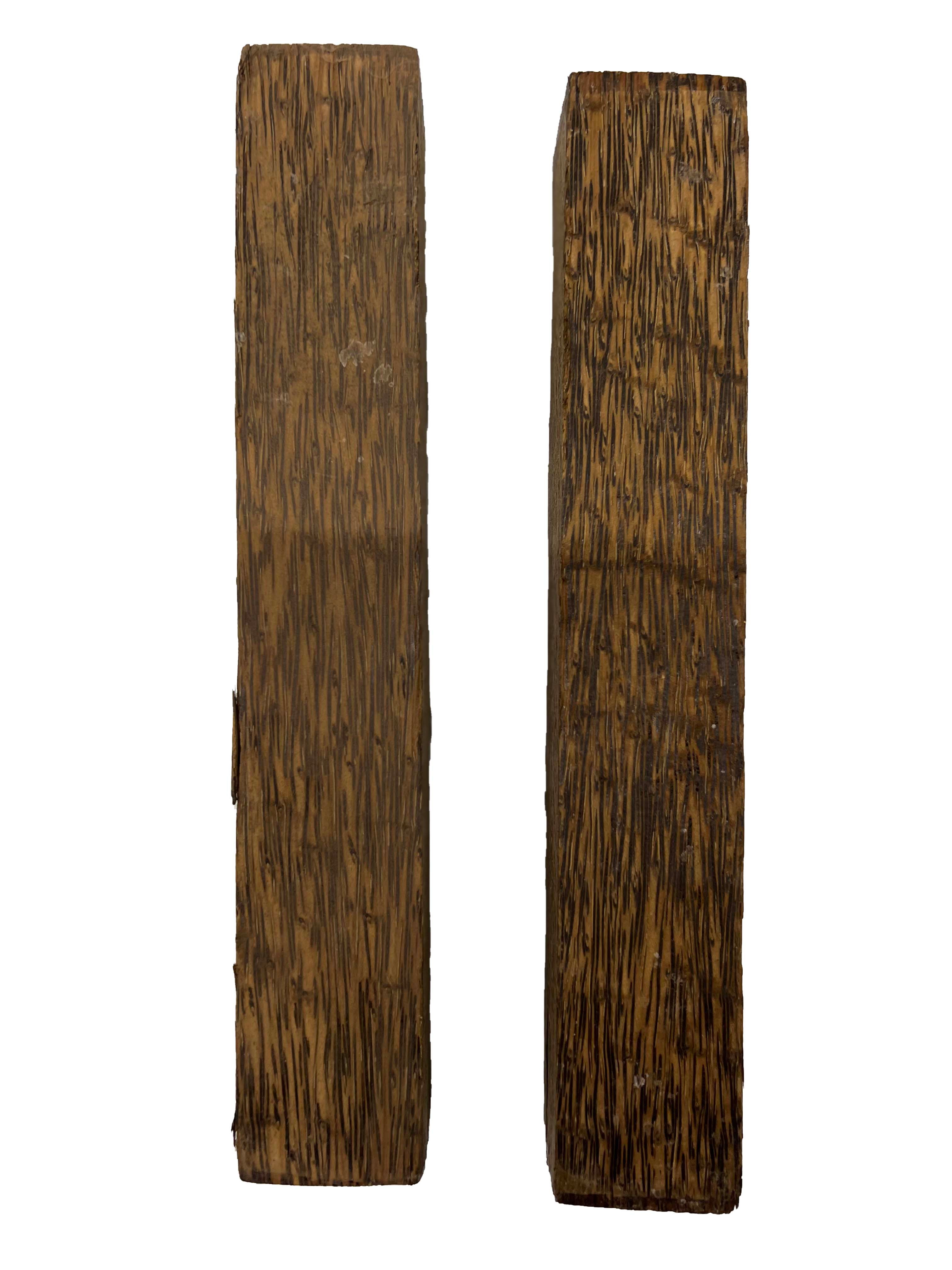 Pack Of 2, Black Palm Hardwood Turning Wood Blanks 12&quot;x2&quot;x2&quot; 