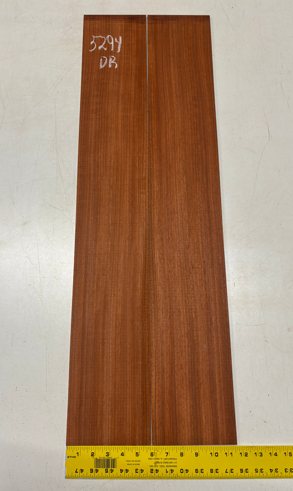 Padauk Dreadnought Guitar Side Set  36"x5-3/4"x3/16"#5294