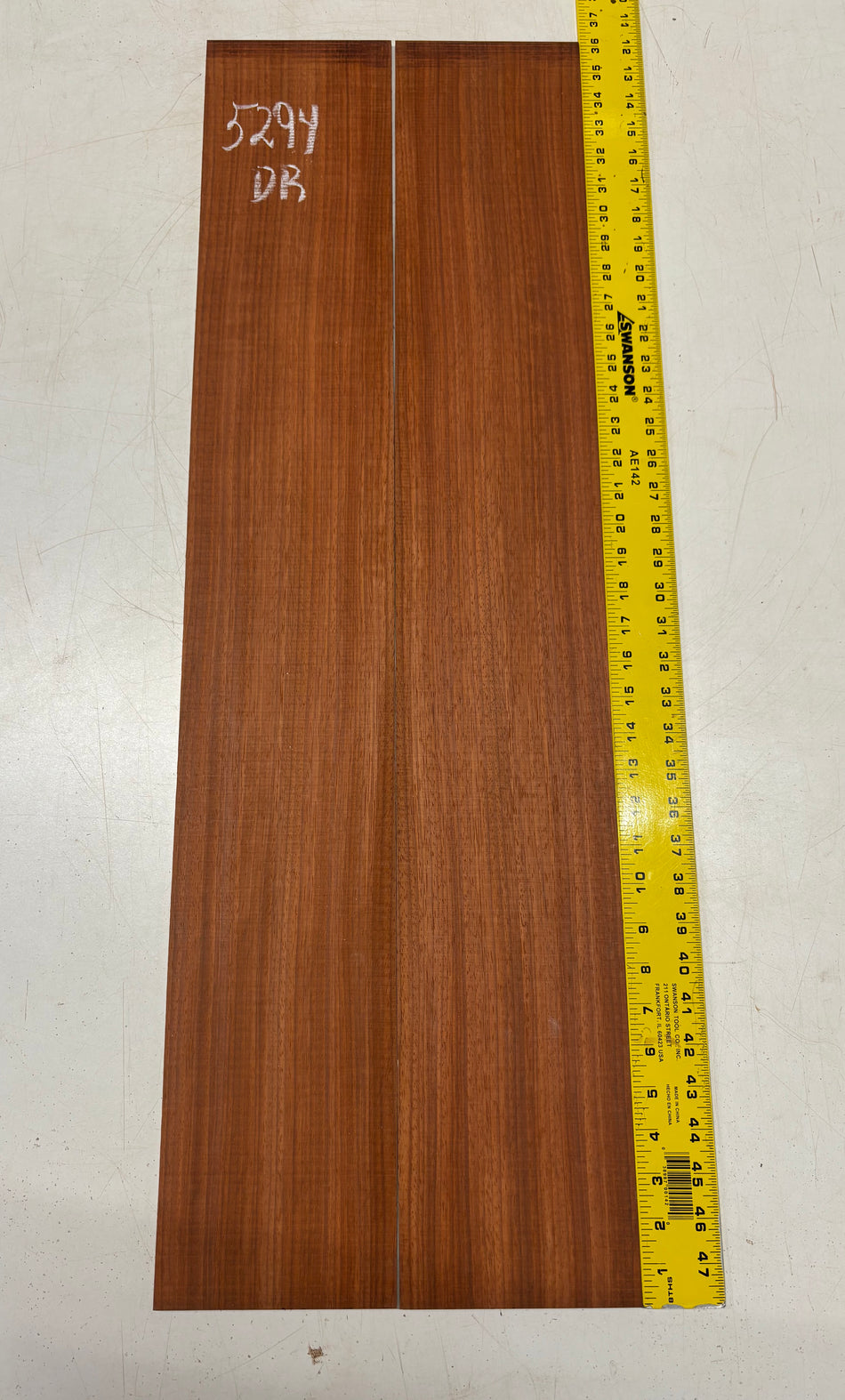 Padauk Dreadnought Guitar Side Set  36"x5-3/4"x3/16"#5294