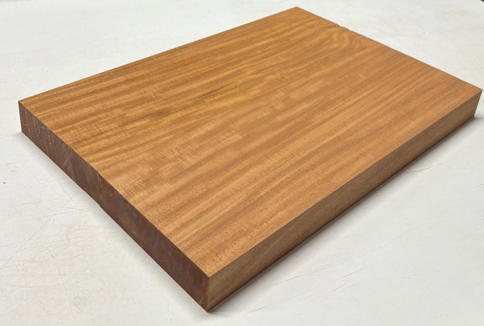 Flame Mahogany Guitar Body Blank - 22" x 15" x 1-7/8" (2 Pcs Glued) #107