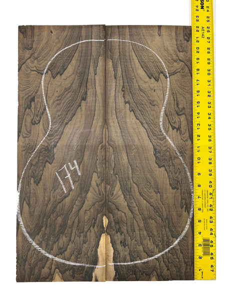 Ziricote Guitar Back Classical Luthier Tonewood 22"x7-1/2"x1/4" #174 - Exotic Wood Zone - Buy online Across USA 